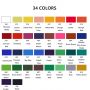 Hot selling 500ml 34colors Acrylic Colors for kids