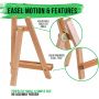 2022 new Portable Art Drawing Painting Supply Desktop Table Easel