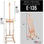 57*88*175 (234) cm Wooden Adjustable Lyre Easel for painting