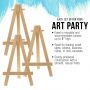 Tabletop Display Stand Artist canvas Easel,Beechwood Tripod for kids Painting easel artists painting set
