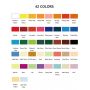 Factory direct non toxic 42 colors Acrylic paint set 80ml