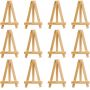 Mini Natural Wood Display table easel set Frame Artist Painting Party Tripod Tabletop Holder Stand
