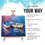 Tabletop Display Stand Artist canvas Easel,Beechwood Tripod for kids Painting easel artists painting set