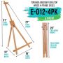 Tabletop Display Stand Artist canvas Easel,Beechwood Tripod for kids Painting easel artists painting set wood easel stand
