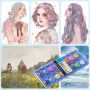 Wholesale water color paint artist drawing Non-toxic portable painting for supplies gouache paints factory direct OEM Customized