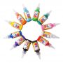 30ml 12 /24 colors fabric paint set waterproof acrylic paint for children gift textile paint brush your own ceramic and cloth