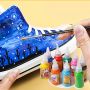 30ml 12 /24 colors fabric paint set waterproof acrylic paint for children gift textile paint brush your own ceramic and cloth