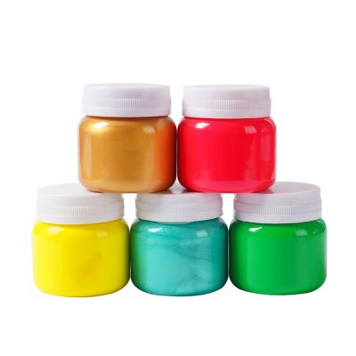 Acrylic Paint With Brush Kit Set By Numbers Clothing Textile Fabric Hand Painted Wall Plaster Painting Drawing For Kids