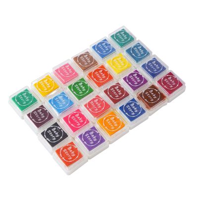Wholesale supplier good price hand print Colorful stamp pads for kids DIY finger paints link pad for children and babies