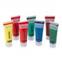 Wholesale DIY Professional children craft art pigment Finger paint 12 colors set 75ml tube Tempera Paint Set with high quality