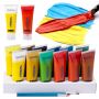 Amazon Hot Selling 75ml 12 Colors tube Non-Toxic Waterproof Permanent DIY Artist Acrylic Paint Set for Beginner children gift