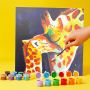 Amazon Hot Selling 3ml 5ml 7ml and 6 12 Colors cheap mini strip pot kids acrylic color paint quick drying ECO paint with brush