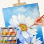 Amazon sale Top quality Acrylic Paint Set 24 Colors Rich Pigments for Painting Canvas Fabric