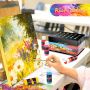 Acrylic pigment Set in 24 colours (59 ml 2 oz) Art Paint craft pigment is suitable for professional artists children students
