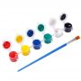 Amazon Hot Selling 3ml 5ml 7ml and 6 12 Colors cheap mini strip pot kids acrylic color paint quick drying ECO paint with brush