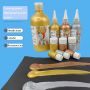 Metallic gold silver copper acrylic art painting paint