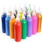 Professional acrylic leather paint bottles in a variety of capacity 18/24/36 color textile paint dye silk fabric paint
