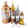 Metallic gold silver copper acrylic art painting paint