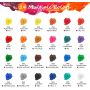 Acrylic pigment Set in 24 colours (59 ml 2 oz) Art Paint craft pigment is suitable for professional artists children students