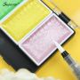 Superior 5/8/24 colors high quality Pearlescent Gem Metallic solid watercolor paint with water ink brush set metal box