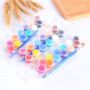 12 colors 2ml acrylic paint certified by EN71-3 with 2 brushes DIY Children Graffiti Pigment Set for Art Painting in Opp bag