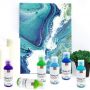 Factory wholesales 12 color casting liquid acrylic paint sets with drawing board for art practice