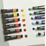 Promotional 12 colors 12ml Non-toxic Outdoor Artist Waterproof Acrylic Paint with Al tube for art supplies