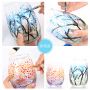 Marie's 30ml 6 colours glass ceramic paint set diy acrylic paint for glass porcelain vases hand-painted