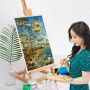 Folding Professional Sketching Kids Drawing Board Wooden Desk Table Painting Easels