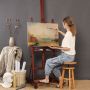 High Quality Top Quality Artist Master wooden Drawing Painting studio easel with wheel