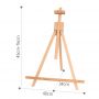 High Quality Desk Stand Display Wood Foldable Easel