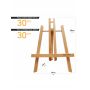 Mont Marte Mini Display Easel Stand Beech Small, art easel, artist easel
