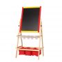 High quality wooden kids easel erasable drawing board