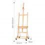 High Quality Top Quality Artist Big Master wooden Drawing Painting studio easel