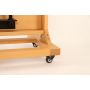 Double Rocker Crank Heavy Duty Wooden Studio Floor Easel - Sturdy Double Mast Adjustable H-Frame