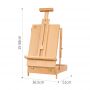 Creative Beech Wood Easel With Paint Box Oil Painting Rack Paint Tool Case