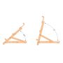 Small Tabletop Wooden H-Frame Studio Easel Adjustable Beechwood Art Stand Small Table Easel