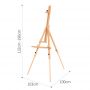 High Quality Convenient Triangular Easel For Painting with Tray