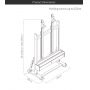 Double Clamps Studio Easel with Double Mast With Crank DHJ-8