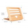 Factory Sale Beech Folding Book Wooden Bookrack Table Easel