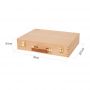 Wooden Laptop Tools Box Beech Wood Multi-Function Tool Box