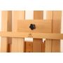 Double Rocker Crank Heavy Duty Wooden Studio Floor Easel - Sturdy Double Mast Adjustable H-Frame