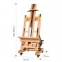 High Quality Big Double Rocker wooden art easel