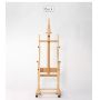Professional Master Studio Easel Art Professional Easel with Casters Beech Wooden Easel