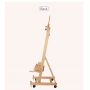 Large Crank Adjusting Studio H-frame Artist Easel Painting with Four Wheels Easel with Rocker and Drawer