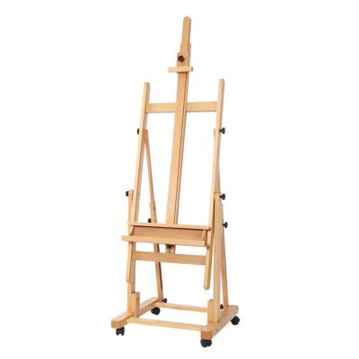Professional Master Studio Easel Art Professional Easel with Casters Beech Wooden Easel
