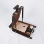 Adjustable Foldable Antique Art Wood Easel Box With Drawer Palette And Carrying Strap