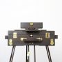 Adjustable Foldable Antique Art Wood Easel Box With Drawer Palette And Carrying Strap