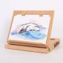 Premium Beechwood Adjustable Wood Desktop Easel with Storage Drawer and Palette