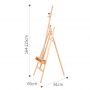 The Stand Tripod Artist Easel Nature Beech Wood Easel Drawing Stand